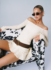 Vancesca Long Sleeve Mini Dress Cream