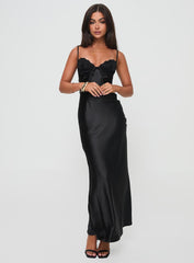 Fadyen Bias Cut Maxi Dress Black