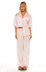 Alexea Pink Stripe Pajama Pants