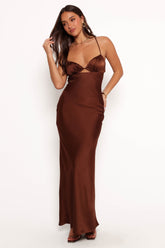 Amalia Maxi Dress - Chocolate