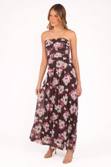 Calypso Maxi Dress - Purple Floral