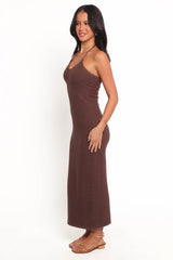 Darya Midi Dress - Cocoa