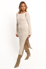 Edina Midi Dress - White