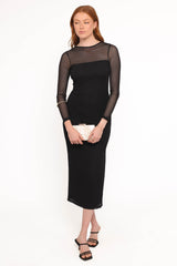 Famille Midi Dress - Black