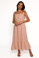 Irina Maxi Dress - Pink Stripe