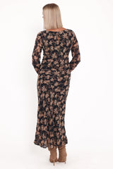 Joran Midi Dress - Fired Bloom