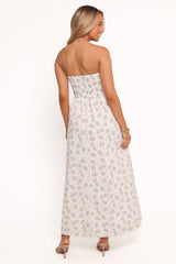 Kayt Strapless Dress - Floral