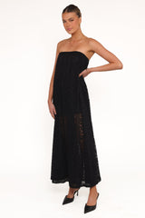 Davina Maxi Dress - Black Lace