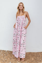 Lumina Maxi Dress - Pink Floral