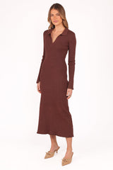 Makenna Knit Dress - Brown