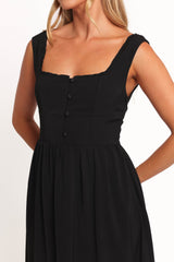 Melrose Midi Dress - Black