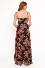 Naver Maxi Dress - Black Floral