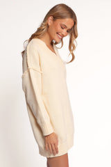 Sancia Knit Mini Dress - Cream