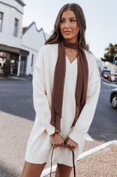 Sancia Knit Mini Dress - Cream