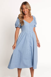 Serenade Midi Dress - Blue