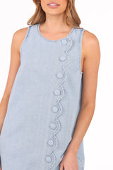 Sloane Mini Dress - Light Denim