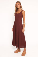 Tatum Maxi Dress - Chocolate
