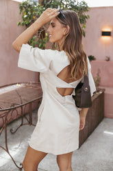 Thorne Mini Dress - Beige