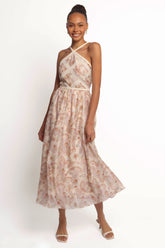 Ximena Midi Dress - Cream Multi