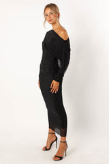 Loeve Long Sleeve Midi Dress - Black