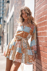 Silante Long Sleeve Mini Dress - Maxine