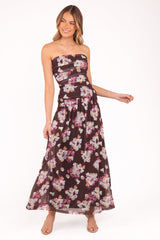 Calypso Maxi Dress - Purple Floral