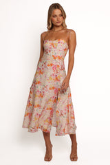 Cordelia Midi Dress - Floral