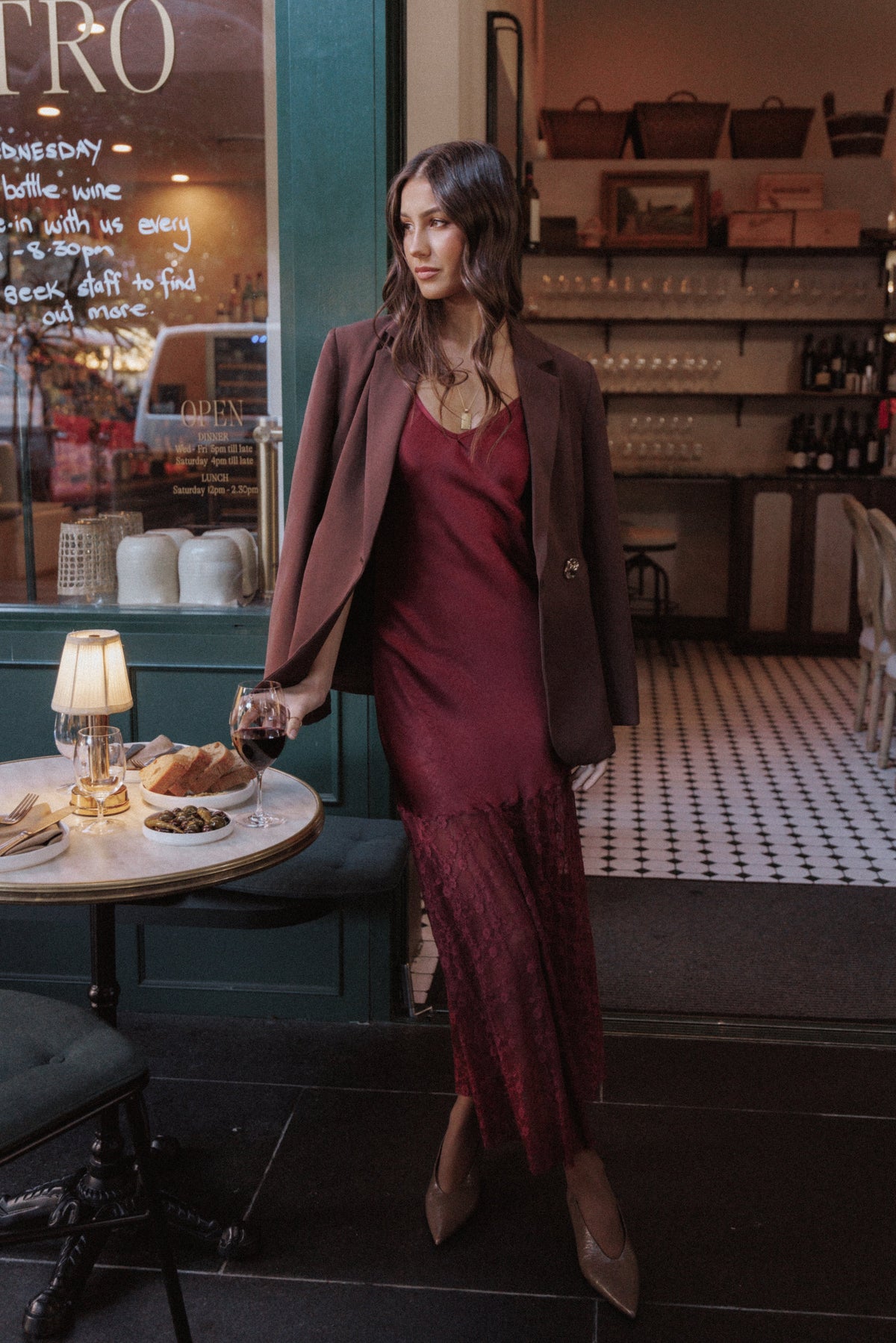 Elowyn Maxi Dress - Cherry