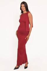 Jimina Maxi Dress - Berry
