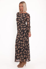 Joran Midi Dress - Fired Bloom