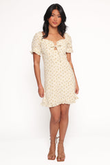 Joss Mini Dress - Cream Yellow