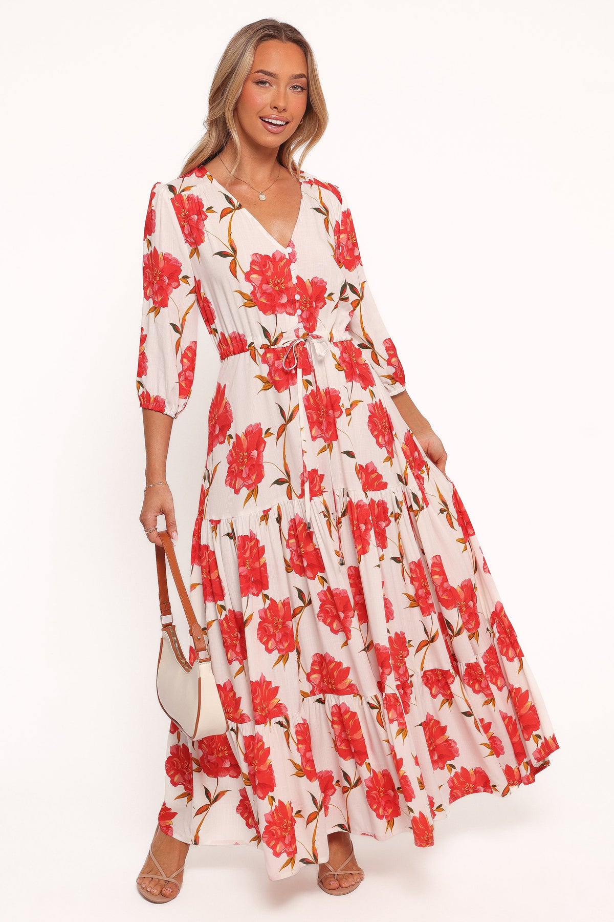 Kelda Dress - Red Floral