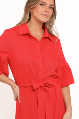 Kirrily Midi Dress - Red