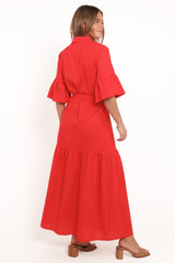 Kirrily Midi Dress - Red
