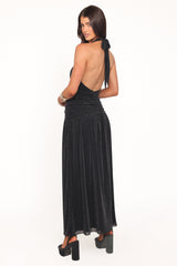Lucas Halterneck Maxi Dress - Black