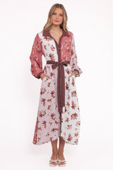 Maiden Long Sleeve Midi Dress - First Blush