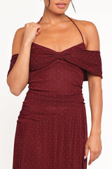 Mayven Maxi Dress - Burgundy
