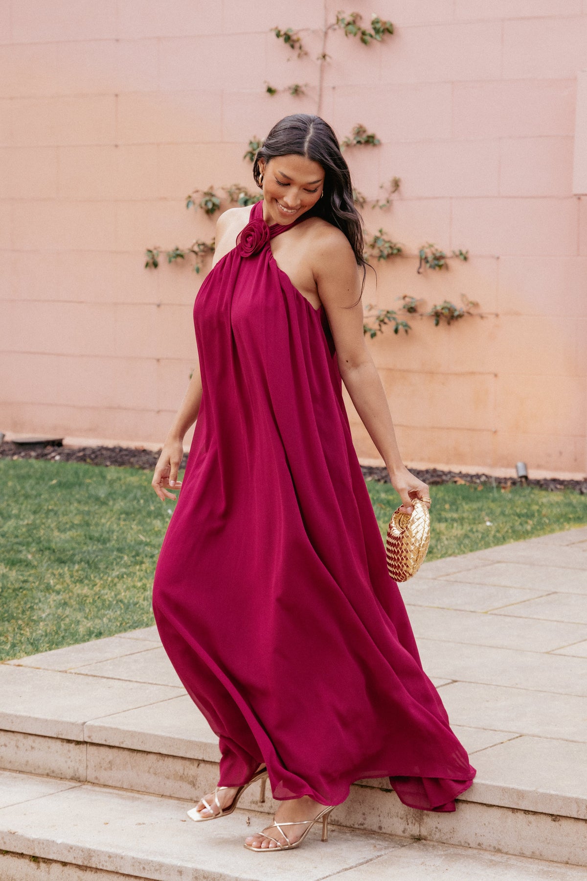 Melba Maxi Dress - Berry