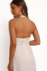 Michelle Halterneck Dress - White