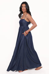 Odessa Maxi Dress - Dark Chambray