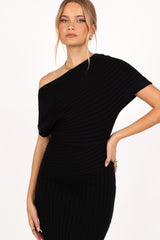 Otis Midi Dress - Black