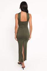 Regan Midi Dress - Olive