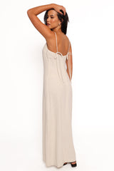 Sawyer Midi Slip Dress - Oatmeal