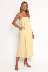 Simona Maxi Dress - Yellow
