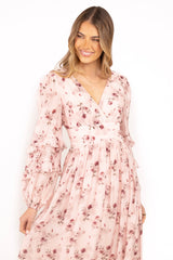 Vayla Maxi Dress - Pink Rose