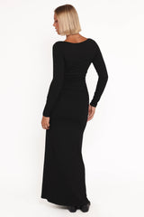 Warren Long Sleeve Maxi Dress - Black