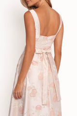 Zaria Midi Dress - Pink Floral