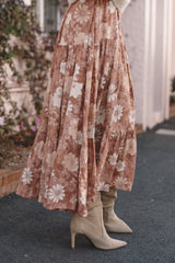 Kelda Dress - Tan Floral