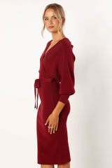 Nate Dress - Merlot