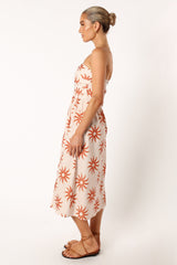 Ryder Strapless Midi Dress - Soleil